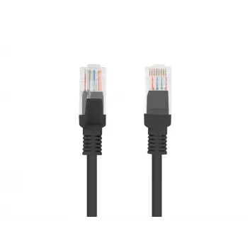 LANBERG tīkla kabelis RJ-45 Cat5e PCU5-10CC-2000-BK, 20 m, U/UTP, CCA vadītājs, PVC apvalks, melns