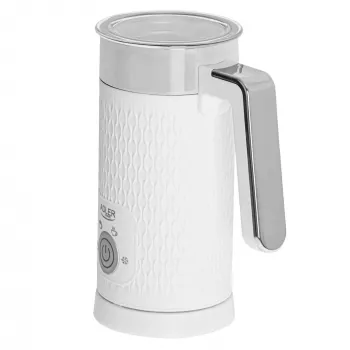 Automātiskais piena putotājs Adler AD 4494 Metallic White — 130 ml putas, 300 ml sildīšana, 500 W