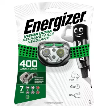 Galvaslampa Energizer Vision Ultra E301528200 — uzlādējama 400 lūmeni
