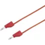 VOLTCRAFT MSB-300-0.25-Red sarkans mērīšanas vads, 0.25 m, 4 mm spraudnis - 4 mm spraudnis