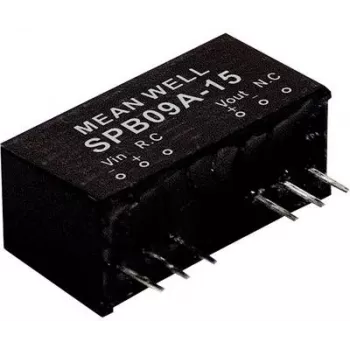 MEAN WELL SPB09C-05 līdzstrāvas pārveidotājs — 9 W, ieeja 36–75 V, izeja 5 V