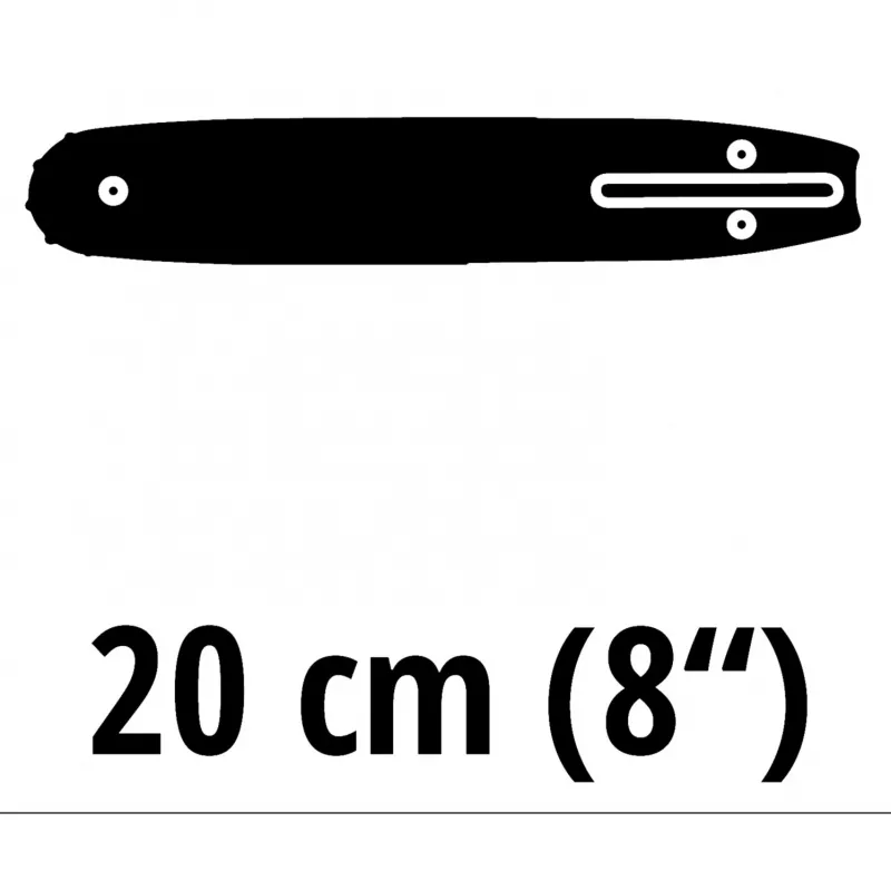 Zāģa riepa Einhell 4500194 20 cm Melna