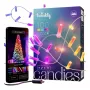 Twinkly Candies LED Ziemassvētku eglītes gaismas virtene TWKC100RGB-T 6 M Sveces forma