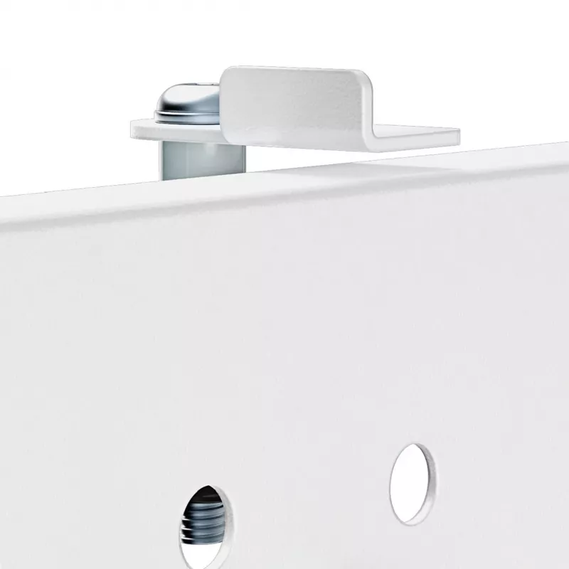 Galda starpsiena ergo office ER-301 W — 1116 mm plata tērauda sieta ar magnētisko tāfeli, balta, maks. slodze 10 kg
