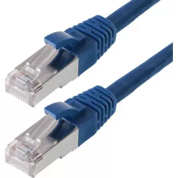 Tīkla kabelis Helos CAT5e SF/UTP 0,25m Zils
