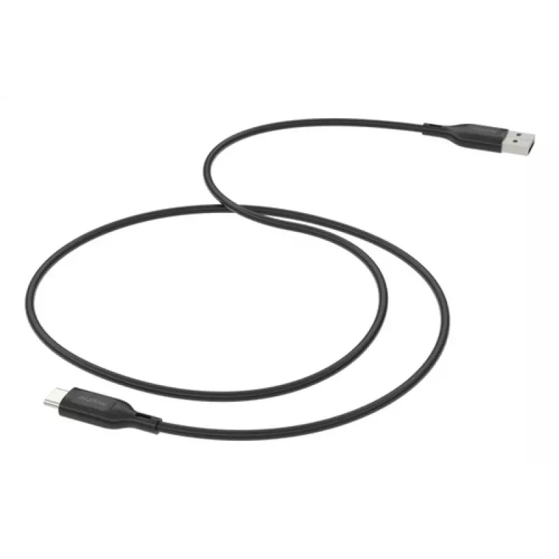 Lādēšanas kabelis USB-C uz USB-A 2 m — Zagg mophie essentials, Melns