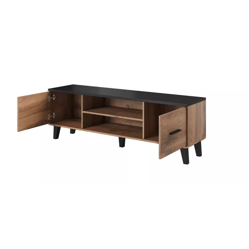 Cama TV stand LOTTA 160 2D2K wotan oak/mat Melns