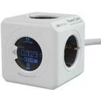 PowerCube Extended Allocacoc 8910/DEEXMO pagarinātājs ar kabeli un digitālo displeju