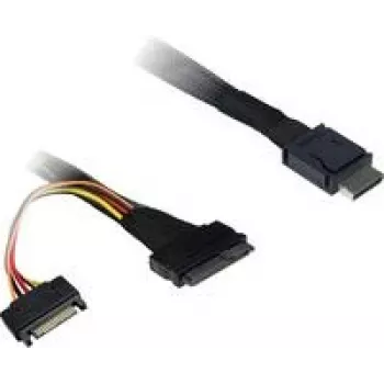 SAS kabelis Inter-Tech 88885642 Melns Datu pārraidei