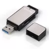 Hama 123900 karšu lasītājs USB 3.2 Gen 1 (3.1 Gen 1) Melns, Sudrabs