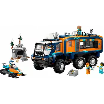 LEGO City Arktikas izpētes kravas automašīna 60471 — 1064 detaļu komplekts ar 4 minifigūrām, mobilā laboratorija, 8+ gadiem