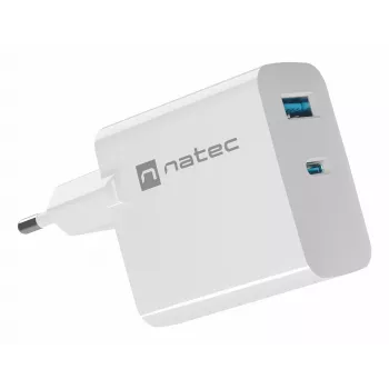 NATEC NUC-2144 Universāls mobilās ierīces lādētājs balts AC ātrā uzlāde iekštelpām