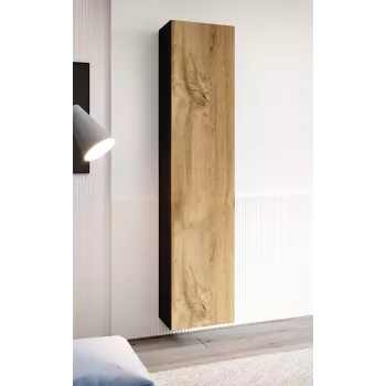 Cama slēgts Skapis VIGO '180' 180/40/30 melns/votana ozols
