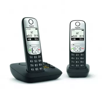 Bezvadu telefons Gigaset A690 A Duo melns
