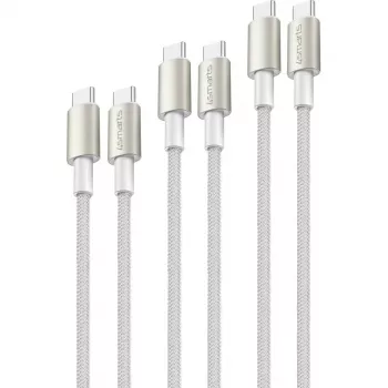 4smarts USB-C uz USB-C PremiumCord 100W 3m Balts