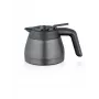Krūze Severin kafijas automātiem, modelis TK 5571 — 1.1 L, matēts tērauds/melns, 220×165×135 mm