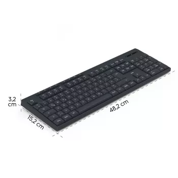 Bezvadu tastatūra WK-200 melna
