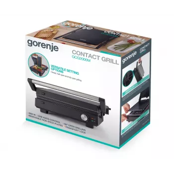 Gorenje Daudzfunkcionālais Grils GCG2000M | Melns