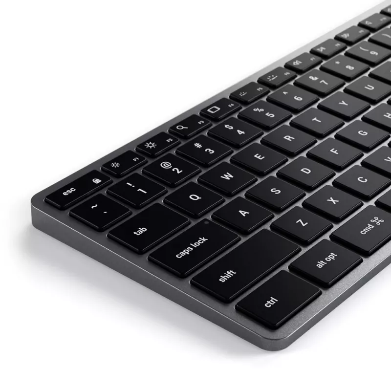 Satechi Slim W3 tastatūra USB-C ar ciparu bloku (pelēka)