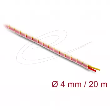 DELOCK 19012 Caurspīdīga silikona pinuma kabeļa uzmava 20 m, iekšējais diametrs 2 mm, ārējais diametrs 4 mm, -40–200 °C