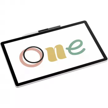 Wacom One digitālais zīmēšanas monitors 14 collu LCD displejs ar skārienjutīgu tehnoloģiju, 4096 spiediena līmeņi