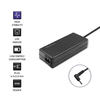 Strāvas adapteris QOLTEC 65W 19V 3.42A klēpjdatoriem un saderīgām ierīcēm