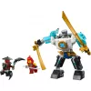LEGO NINJAGO komplekts 71827 Zane kaujas tērpa mehs, 92 gabali, 2 minifigūras, augstums 100 mm, vecums 6+