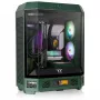 Thermaltake The Tower 600, korpuss Midi Tower, Tumši Zaļš, Rūdīts Stikls x3