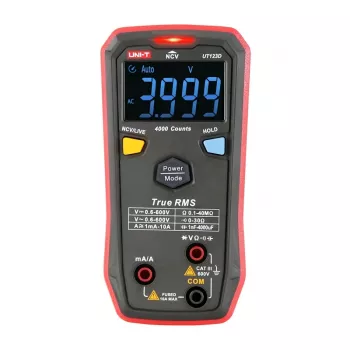 Digitālais multimetrs UNI-T UT123D ar automātisko diapazonu un fona apgaismojumu, rokas mērinstruments