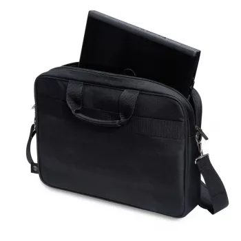Toploader soma DICOTA D30805-RPET 40,6 cm 16 collas Melna