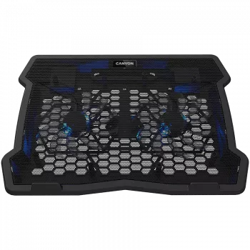CANYON NS03 dzesēšanas statīvs ar diviem ventilatoriem un USB 2.0 centrmezglu, 10 inch-15.6 inch klēpjdatoriem