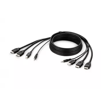 Belkin Secure KVM Combo kabelis - Video / USB / Audio kabelis - TAA atbilstošs - USB, Mini ligzda, HDMI (vīriešu)