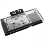 Alphacool Core RX 9070 XT Mercury dzesēšanas bloks caurspīdīgs hroms ar aizmugures plāksni