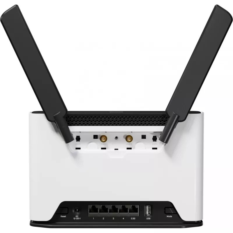 MikroTik Chateau LTE18 - Bezvadu maršrutētājs - 5 portu slēdzis - GigE, 2,5 GigE - Wi-Fi 5, Wi-Fi 6 - Divjoslu (S53UG+5HAXD2HAXD-TC&EG18-EA)