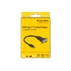 DeLOCK Adapter USB Type-C uz RS-232 D-Sub 9 kontaktu vīrišķais 0.25 m