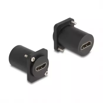 DeLOCK D-Type modulis HDMI 8K 60Hz ligzda-ligzdā ar skrūvēm melns