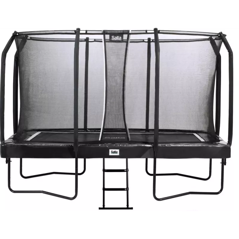Trampolīns Salta First Class taisnstūra 214 x 366 cm, fitnesa aprīkojums, melns