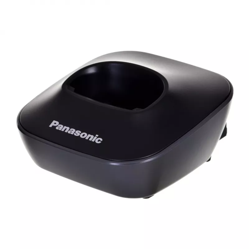 Panasonic KX-TG1611 DECT bezvadu telefons ar zvanītāja numura atpazīšanu, 50 numuru atmiņa, līdz 15 h sarunu laika, melns