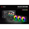 SAVIO VELOX 360mm šķidruma dzesētājs procesoram ar ARGB