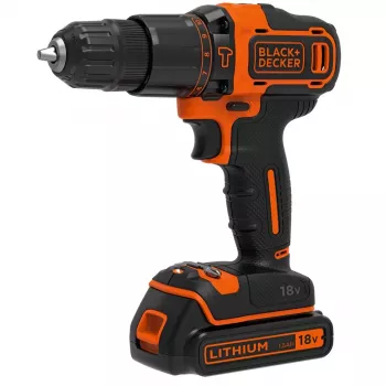 Black & Decker BDCHD18KB-QW urbjmašīna Bezatslēgas Chuck Melns, Oranžs