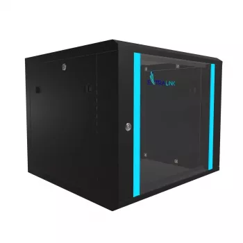 Pie sienas montējams skapis Extralink 9U 600x600 Melns