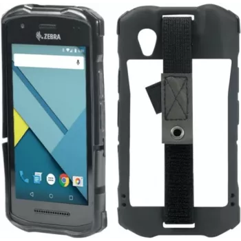 MOBILIS CASE Protech TPU maciņš TC 51/52/56/57 - Elastīga rokas siksna ar irbuli turētāju - Melna krāsa (052046)