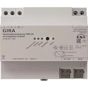 Gira KNX barošanas avots 1280mA ar droseli REG 213800