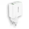 Lādētājs RealPower PC-20 viedtālrunim un planšetdatoram balts