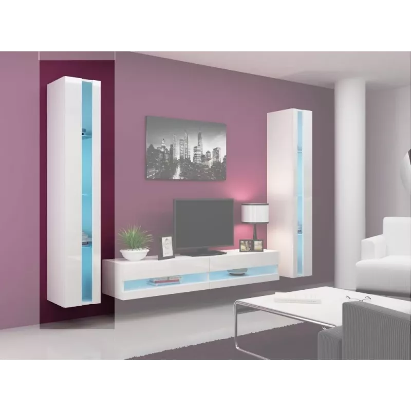 Cama plauktu bloks VIGO NEW 180/40/30 balts/balts spīdums