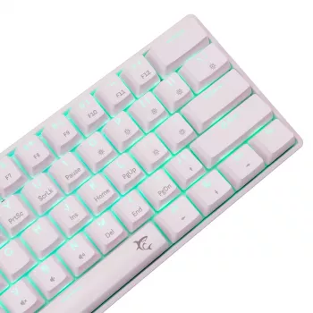 Mehāniskā tastatūra White Shark Shinobi-2 Brown Switch US izkārtojums — kompakts dizains