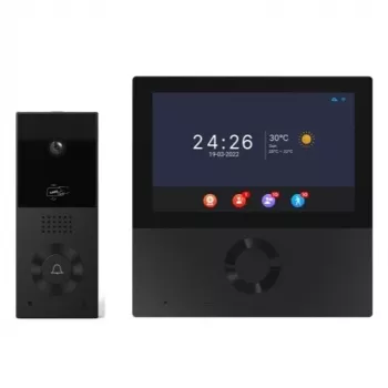 Domofons ar monitoru, Tuya, Wi-Fi, 2 vadi