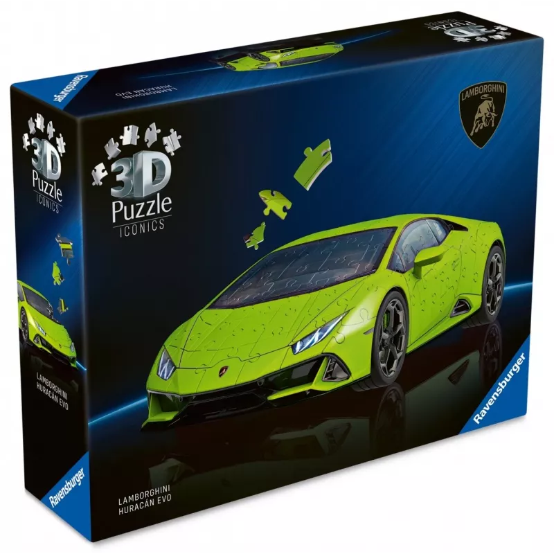 Puzzle 3D 158 gab. Lamborghini Huracan EVO zaļš