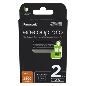 Akumulatori PANASONIC ENELOOP PRO AA 2500 mAh 2 gab.