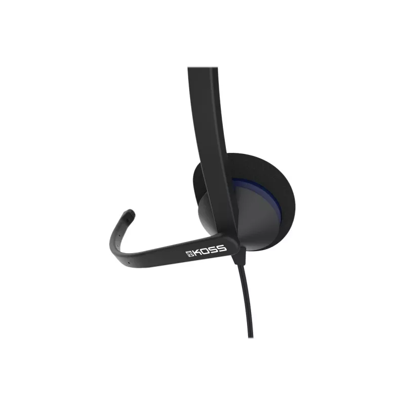 Koss CS195 USB austiņas ar mikrofonu, vadu, on-ear, melnas
